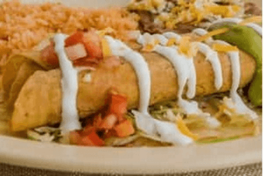 Flautas de papa (potato) Plate